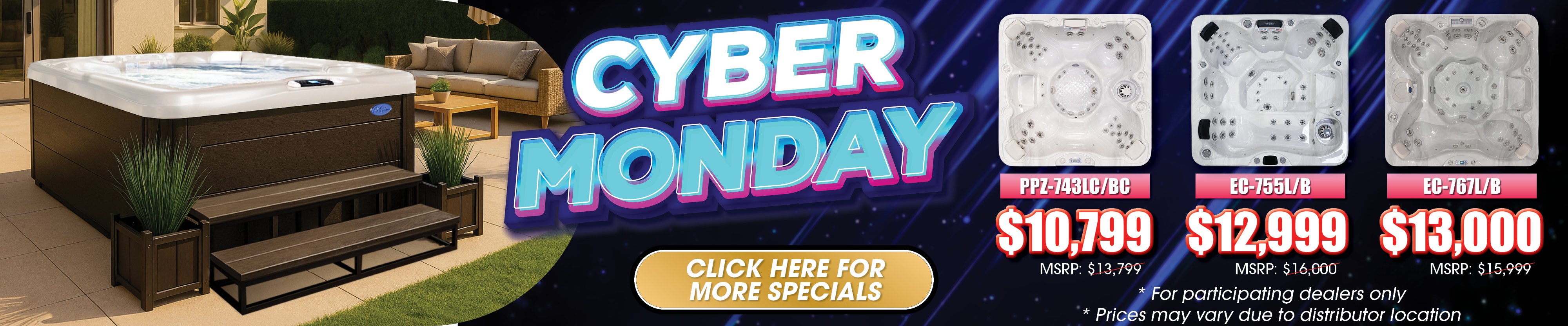 Calspas hot tub being used in a family setting - El Monte